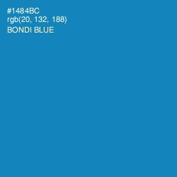 #1484BC - Bondi Blue Color Image